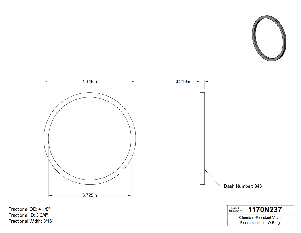Technical drawing - 1170N237